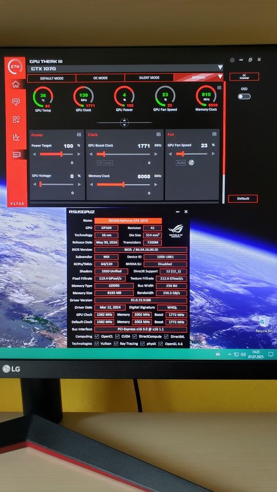Pc/ Calculator Gaming– i7 6700k,GTX 1070 8GB, 3TB, Sursă gold 750w