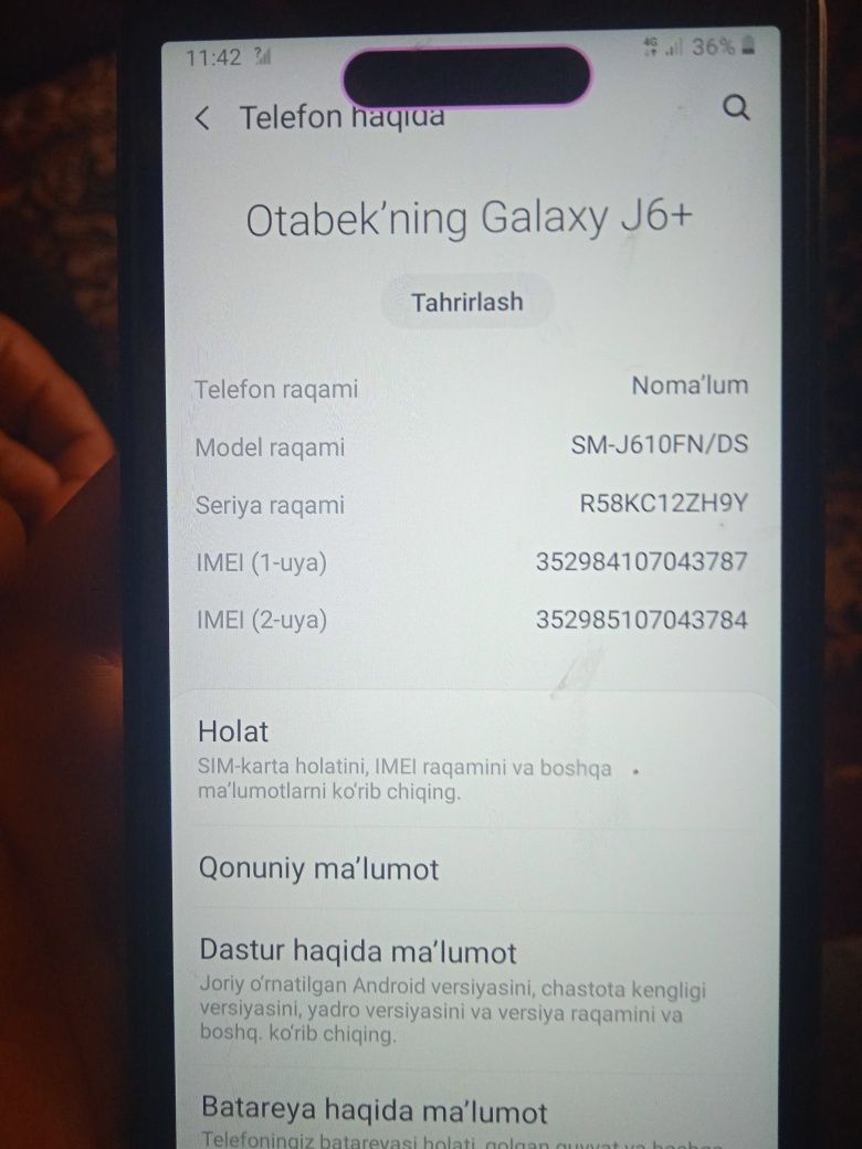 Galaxy Samsung J6+