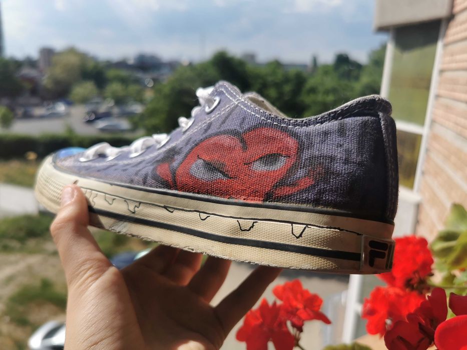 Sneakersi Fila custom