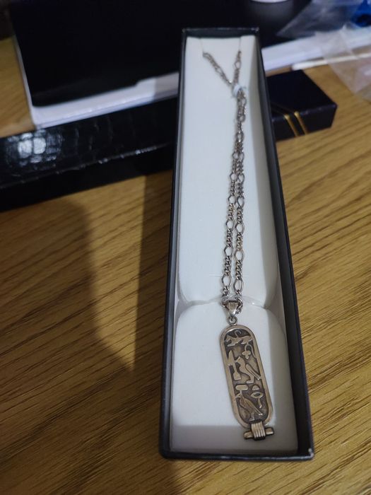 Unisex-Pandantiv tip cartuș egiptean din argint l