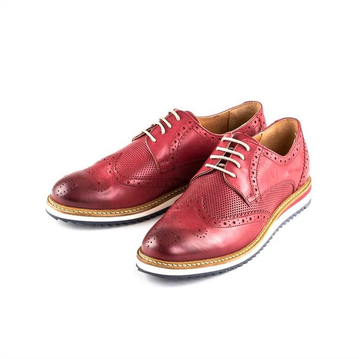 4 Pantofi din piele Modlet negru / burgund, casual, mar. 39/40, noi