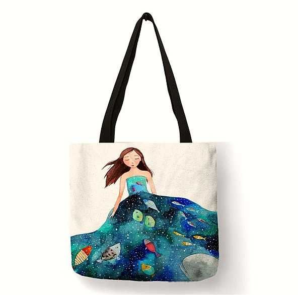 Торби от лен за многократна употреба