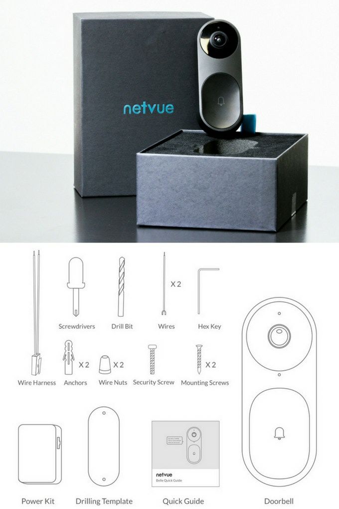 Sonerie WIFI Video Netvue Belle sigilate