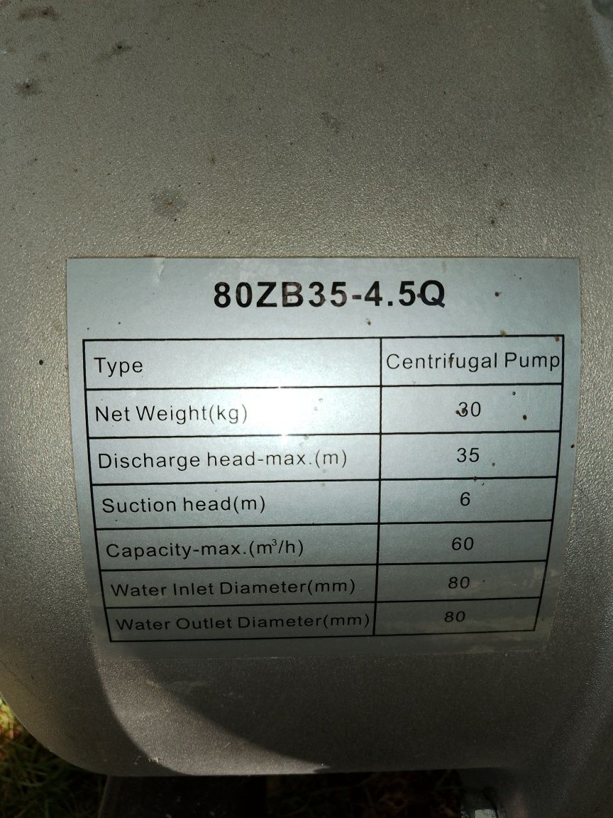 Водна помпа loncin 3"