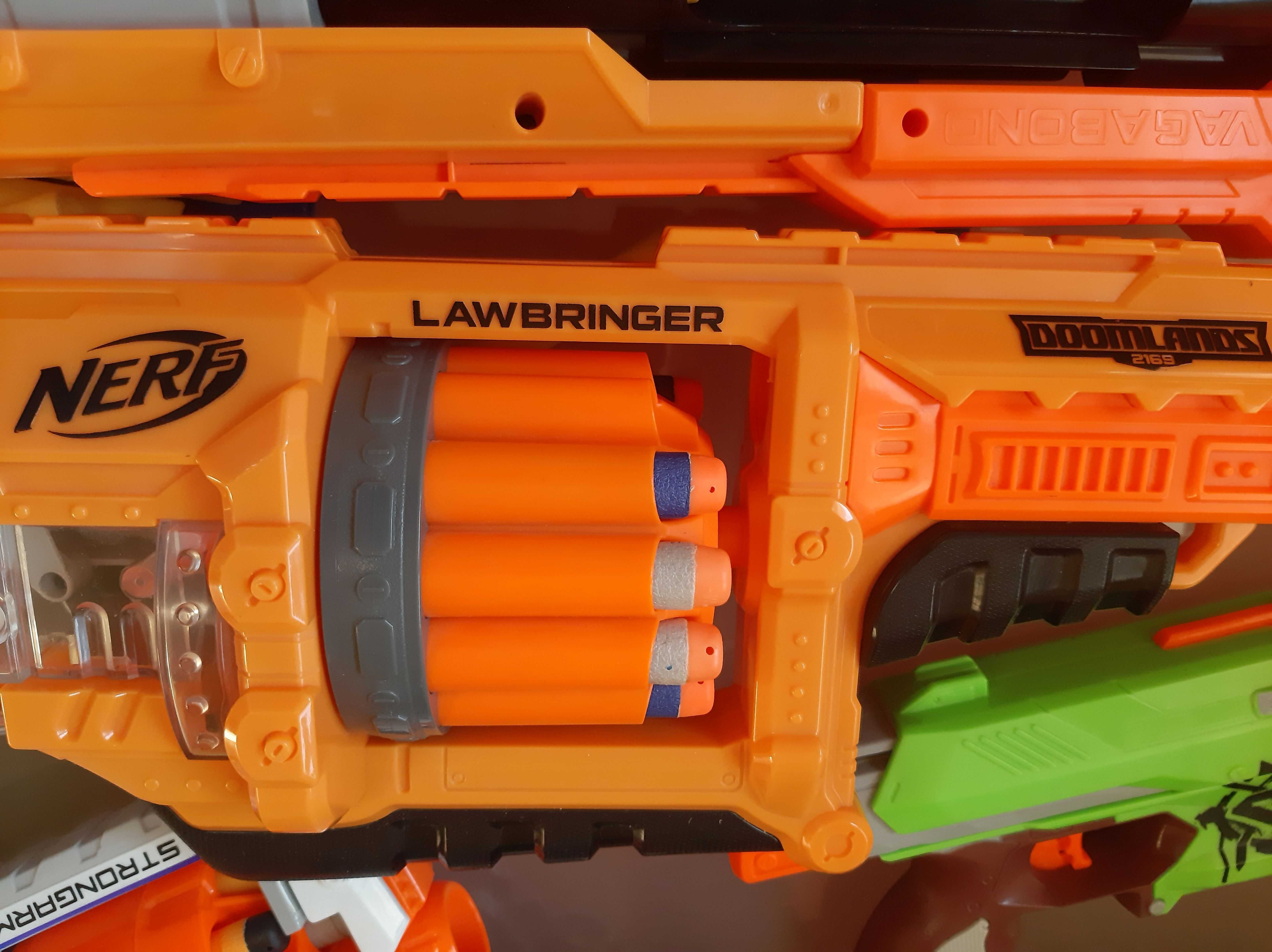 Nerf - 5 pistoale copii - Lawbringer, Sidestrike, Doomlands, Strongarm