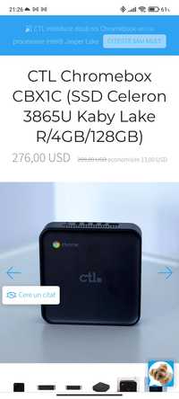 Mini PC 8GB DDR4 Kaby Lake Wi-fi-AC SSD Bluetooth