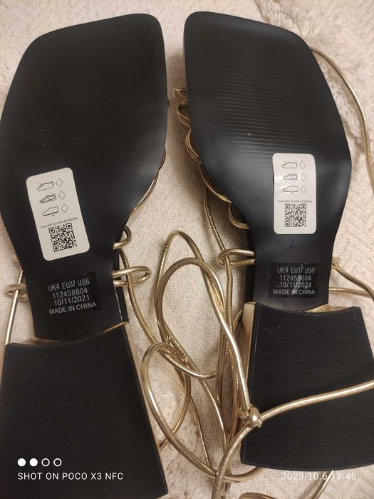 Sandale aurii TopShop 37