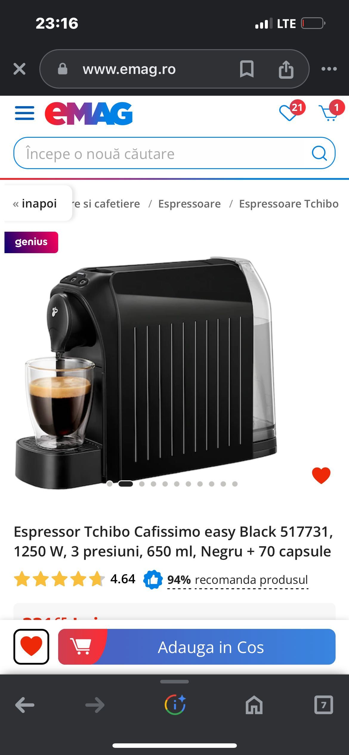 Vând espressoare 350 amândouă