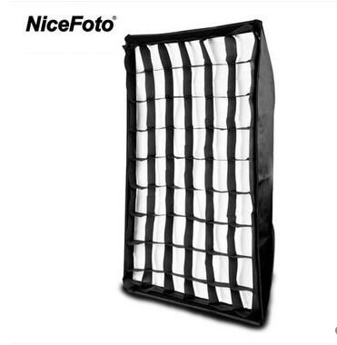 Softbox cu grid Nicefoto 80x120cm, prindere bowens, studio, blitz