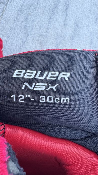 Patine hochei True 7x junior copii si Manusi junior copii Bauer