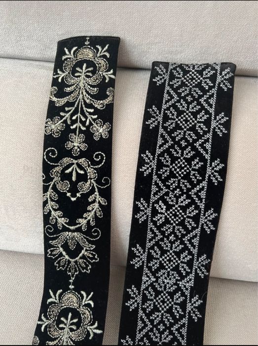 Brâu ptr femei brodat traditional cu fir de matase