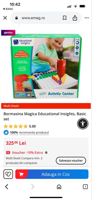 Jucarie Educational centru se activitate cu bormasina suburelnita