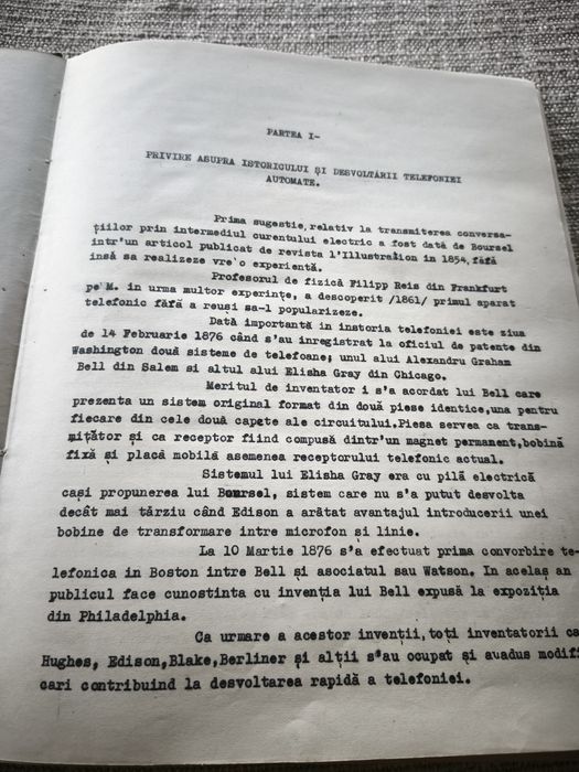 Proiect de diploma din 1945 la Politehnica Timisoara