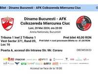 Bilet Dinamo București - Csikszereda, tribuna I, inelul 2