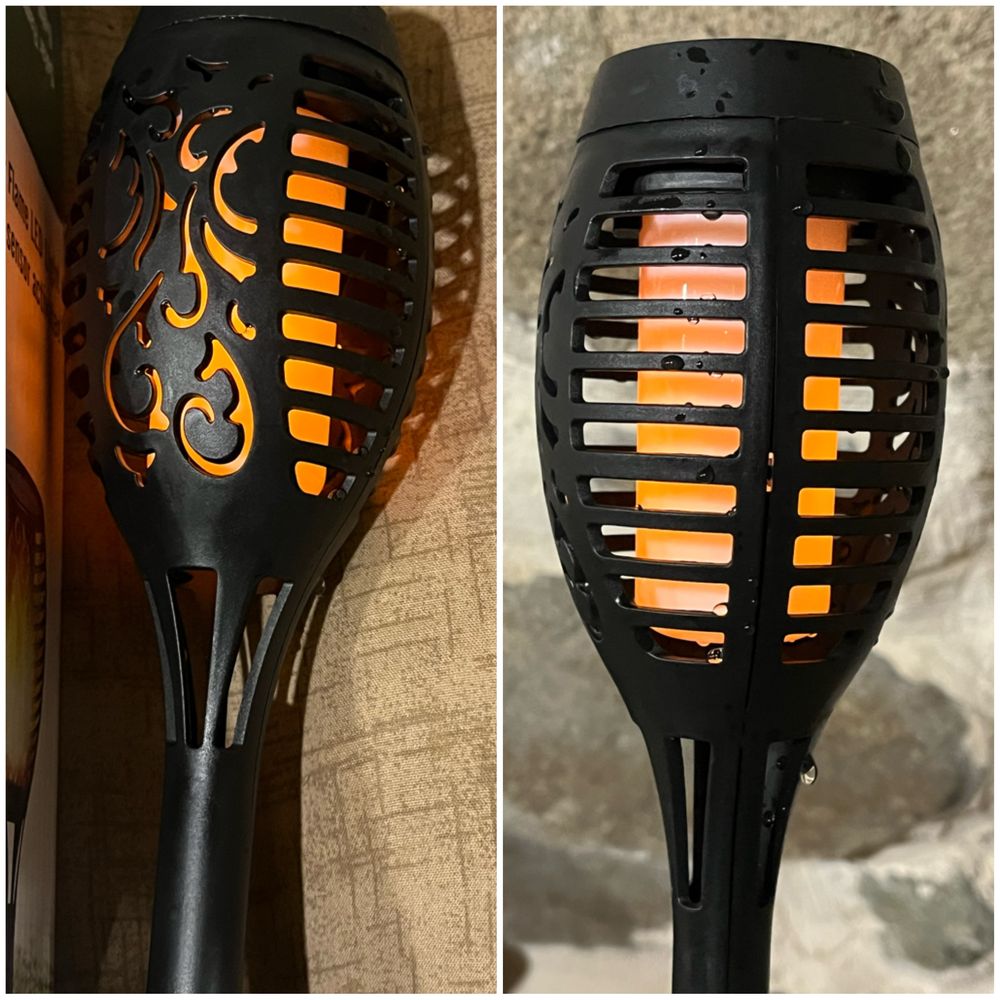 Соларна LED лампа факла градинска  с ефект на пламък Solar Light fire