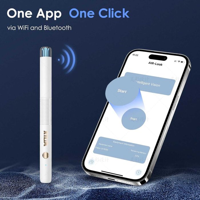 Otoscop - Curățare urechi cu cameră HD 1920P, si WiFi