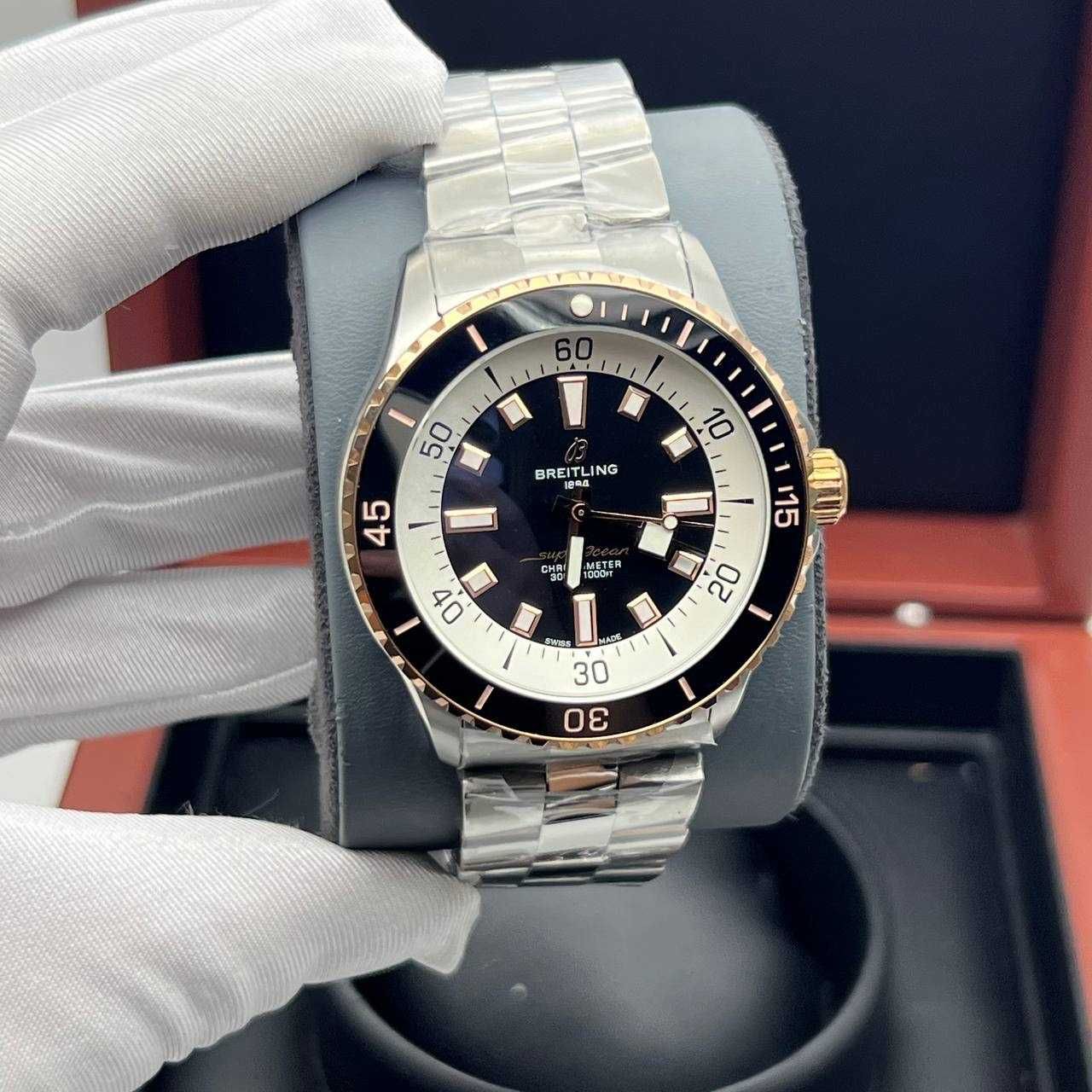 breitling superocean inox silver
