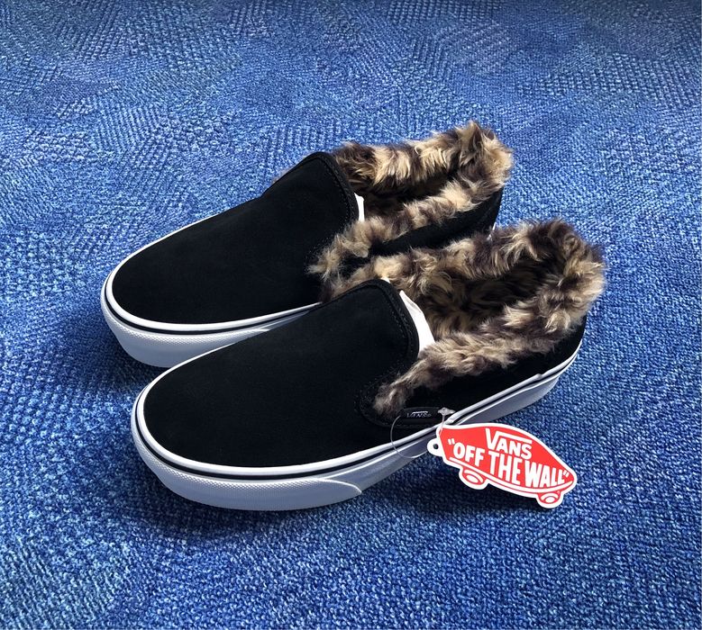 Vans Classic Slip-On Platform Fur Lining ОРИГИНАЛ дамски кецове 38/24