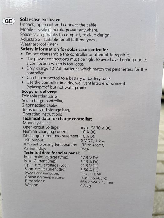 Panou solar Berger 110w pentru rulota autorulota