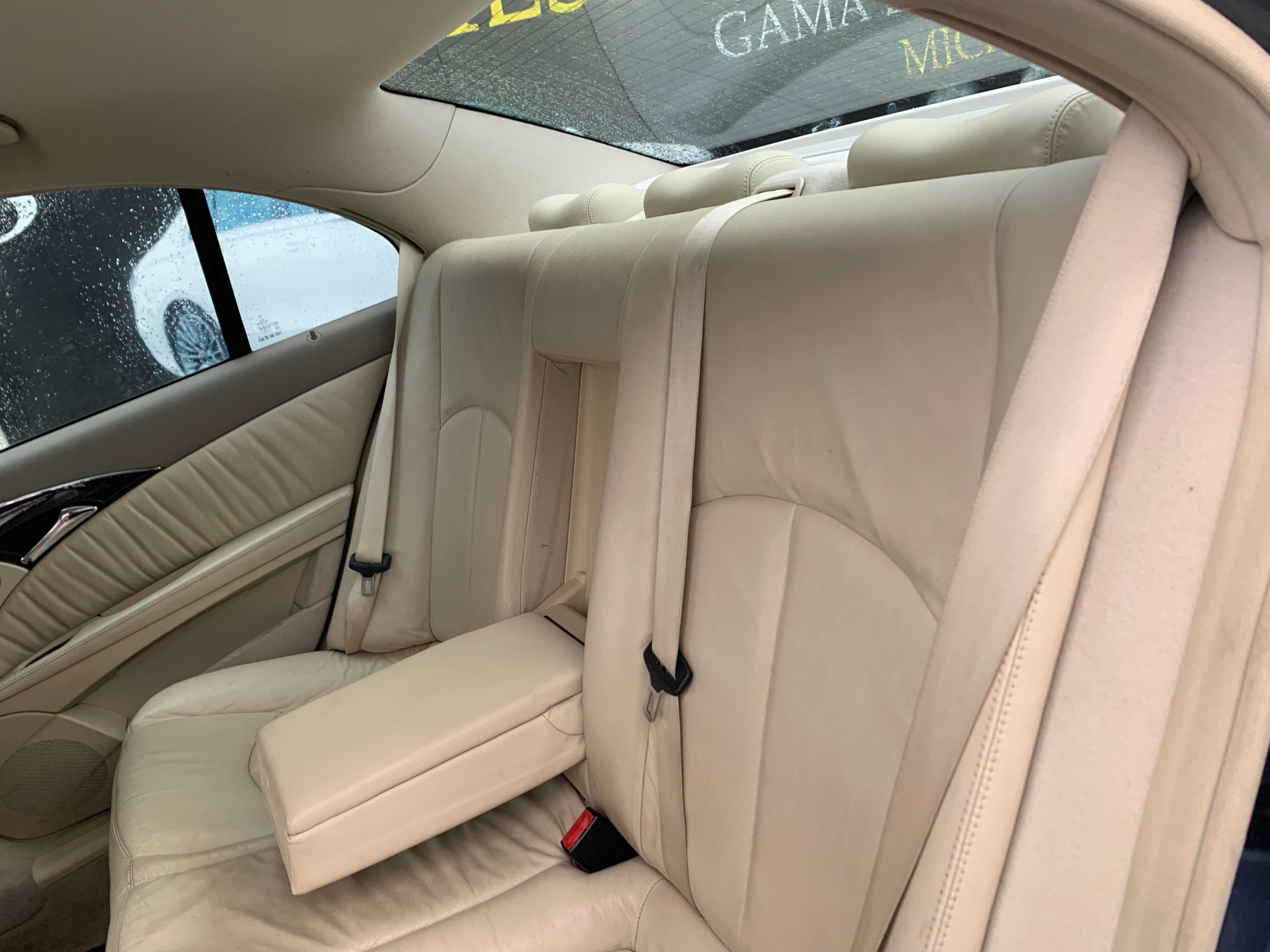 interior piele crem alb mercedes e211 avangarde elegance electric