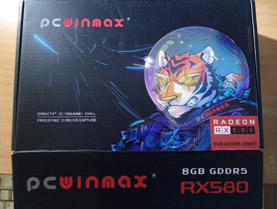 Placa video PCWinMax Radeon RX 580, 8GB GDDR5, 256-bit, 1 x DVI, 1 x H