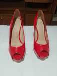 Pantofi cu toc subțire Guess Hadie10 Roșu, Noi in cutie originala