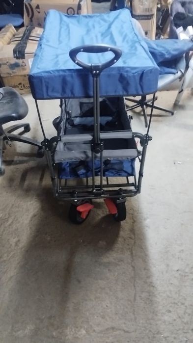 Carucior pt gradina rezista 150 kg rotirea rotilor 360 grade cu frane