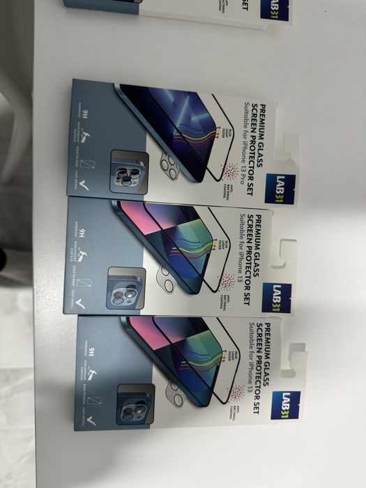 Folie de sticlă pentru ecran iphone + folie cameră