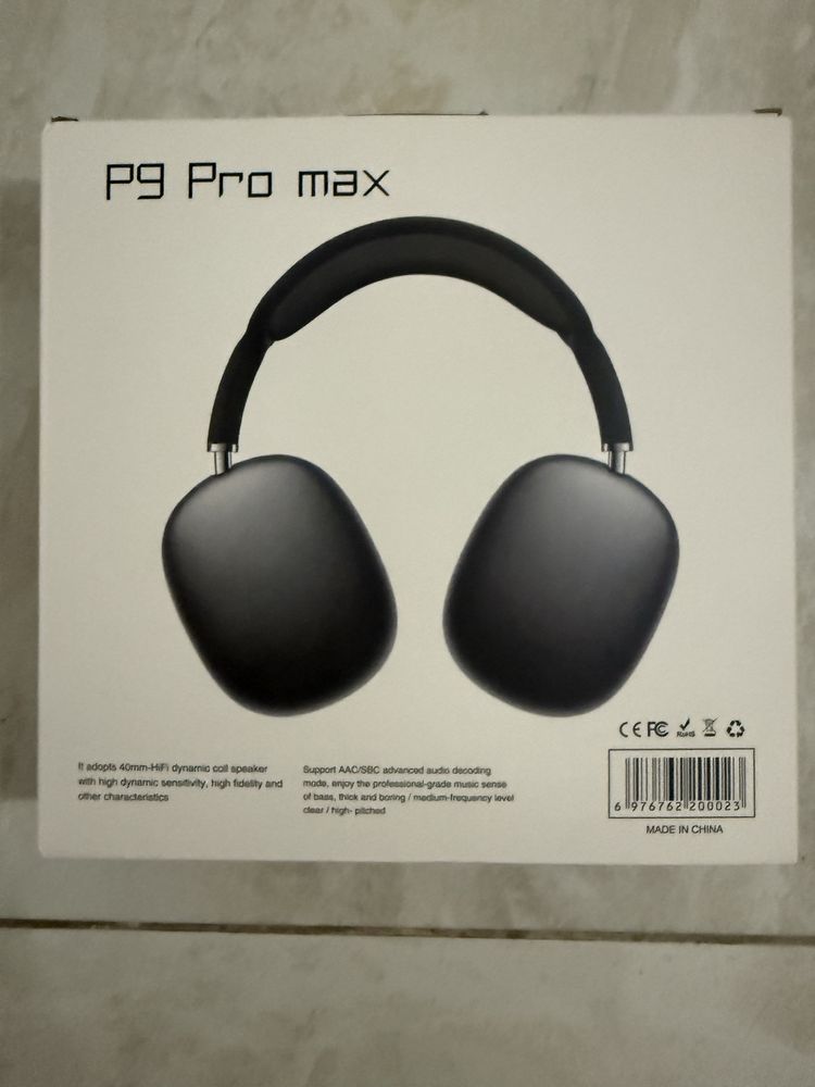 Черные Наушники P9 Pro max
