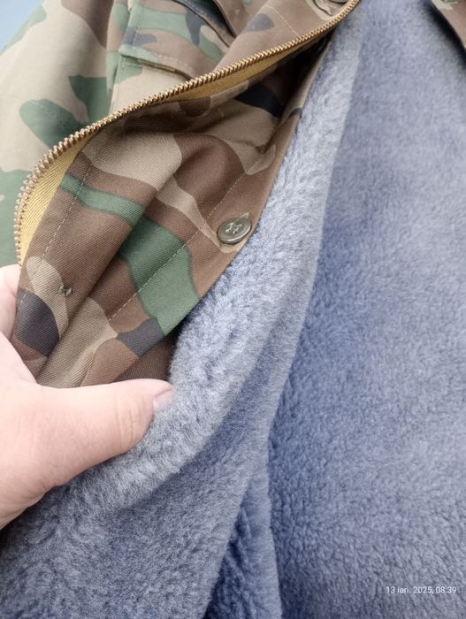 Geacă lungă îmblănită  de vânătoare/pescuit mărimea L