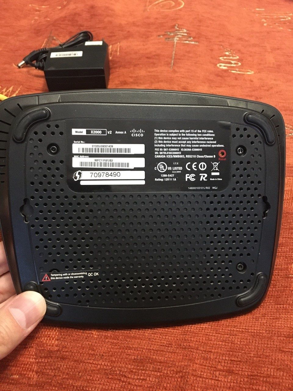 Роутер Cisco X2000 v2 Wi-Fi