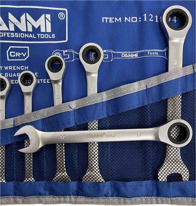 Звездогаечни тресчотни ключове 6-22мм Danmi – 9 Части