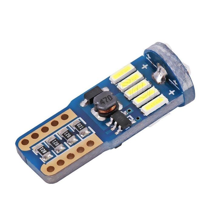 комплект 2броя led диодни габаритни крушки flyseen fls6002, t10  ...