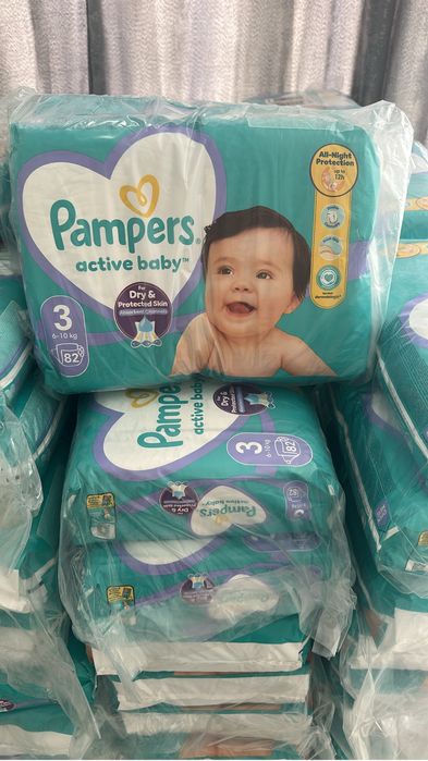 Pampers nr 3 noi cu eticheta