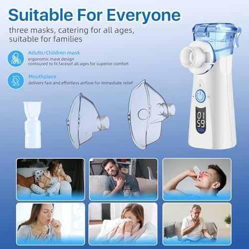 Нов Портативен ултразвуков инхалатор, 3 режима, супер тиха работа