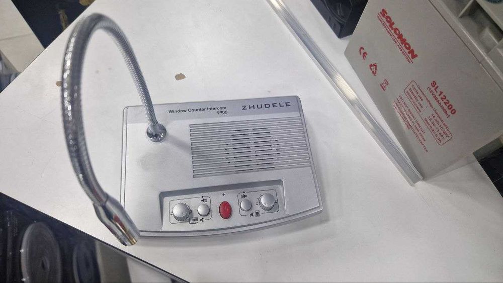 Микрофон ZHUDELE. Громкоговорители двусторонних окон, билетов, номера.