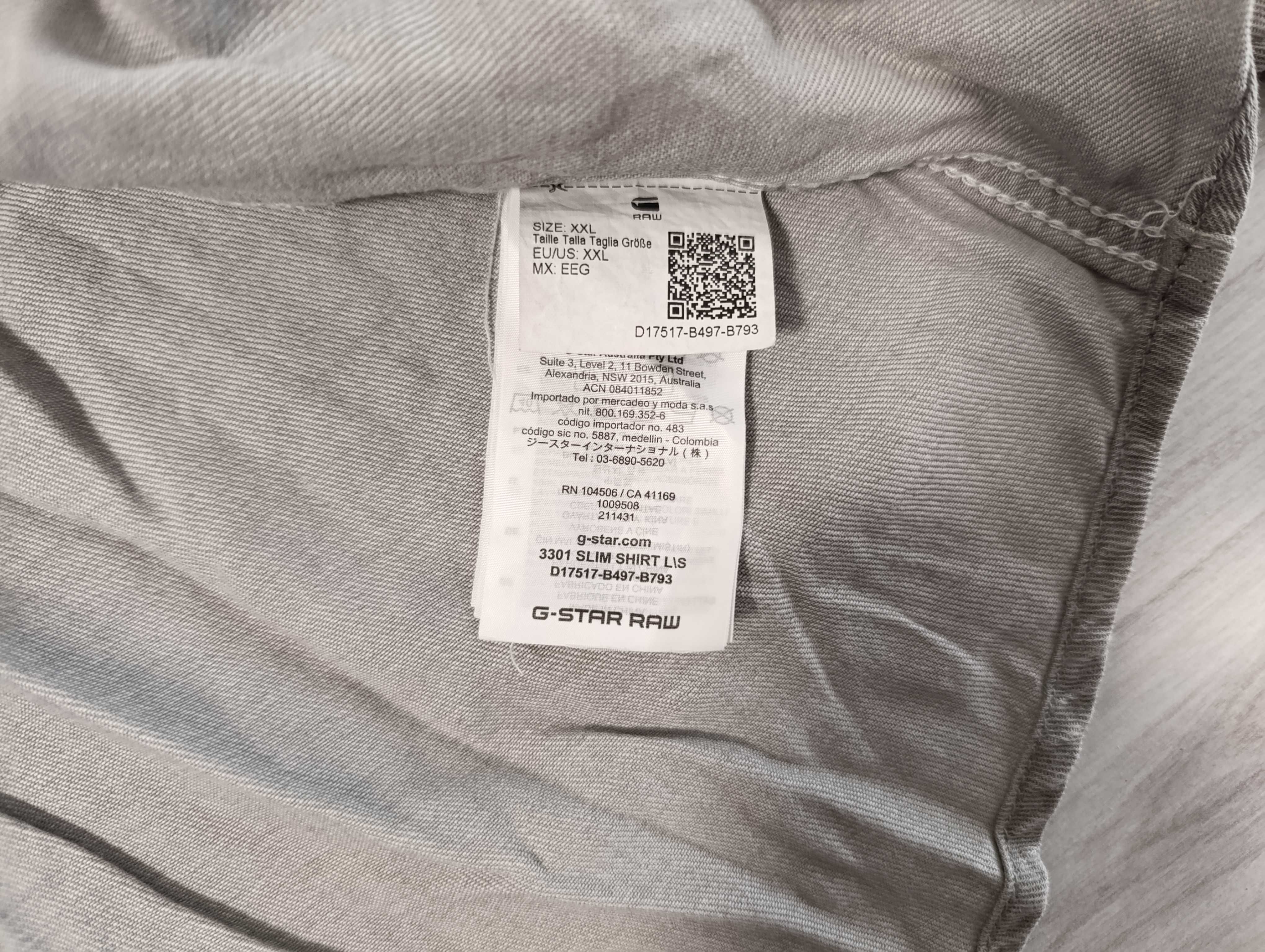 ''G - Star 3301 Slim Shirt''оригинална мъжка риза 2ХЛ размер