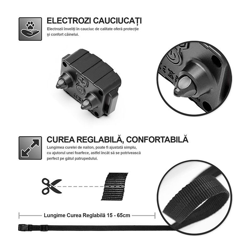 Zgarda electrica pentru doi caini