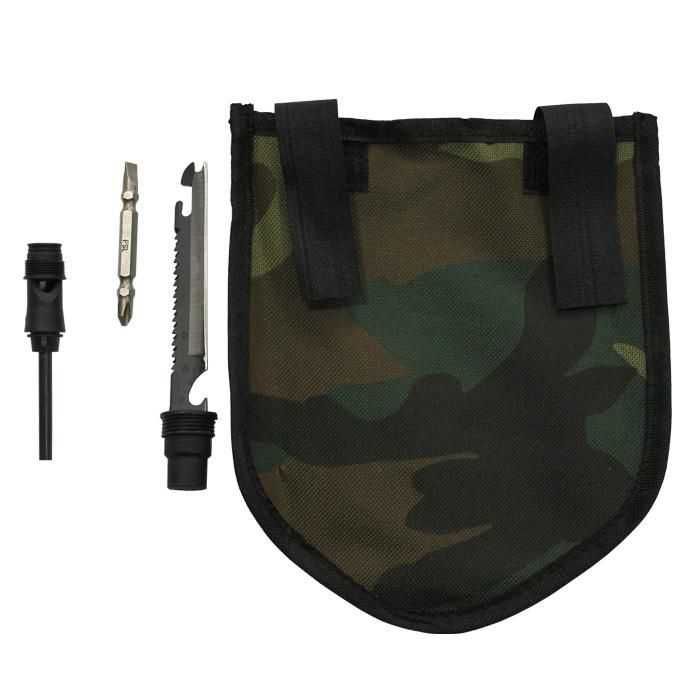 Мултифункционална Стоманена Лопата Лопатка Сгъваема 14 в 1, с Калъф