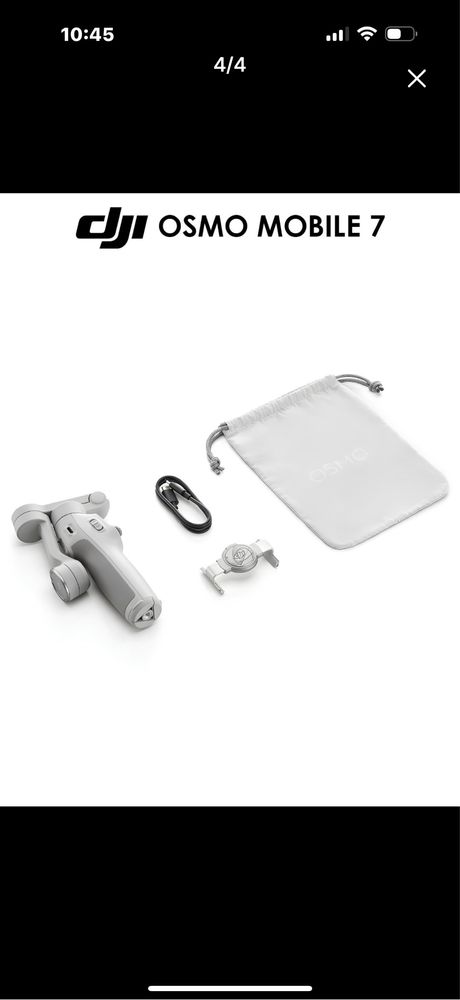 Dji osmo mobile 7 pachka 2 soat ishlagan