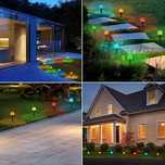 20 бр. Соларни LED лампи за градина, водоустойчиви, 8 режима