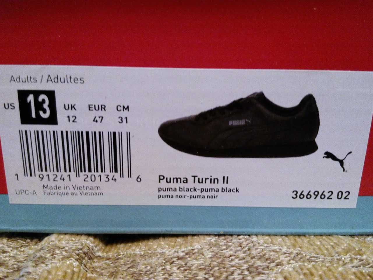 PUMA Turin II US 13,UK 12,EUR 47,(31cm)