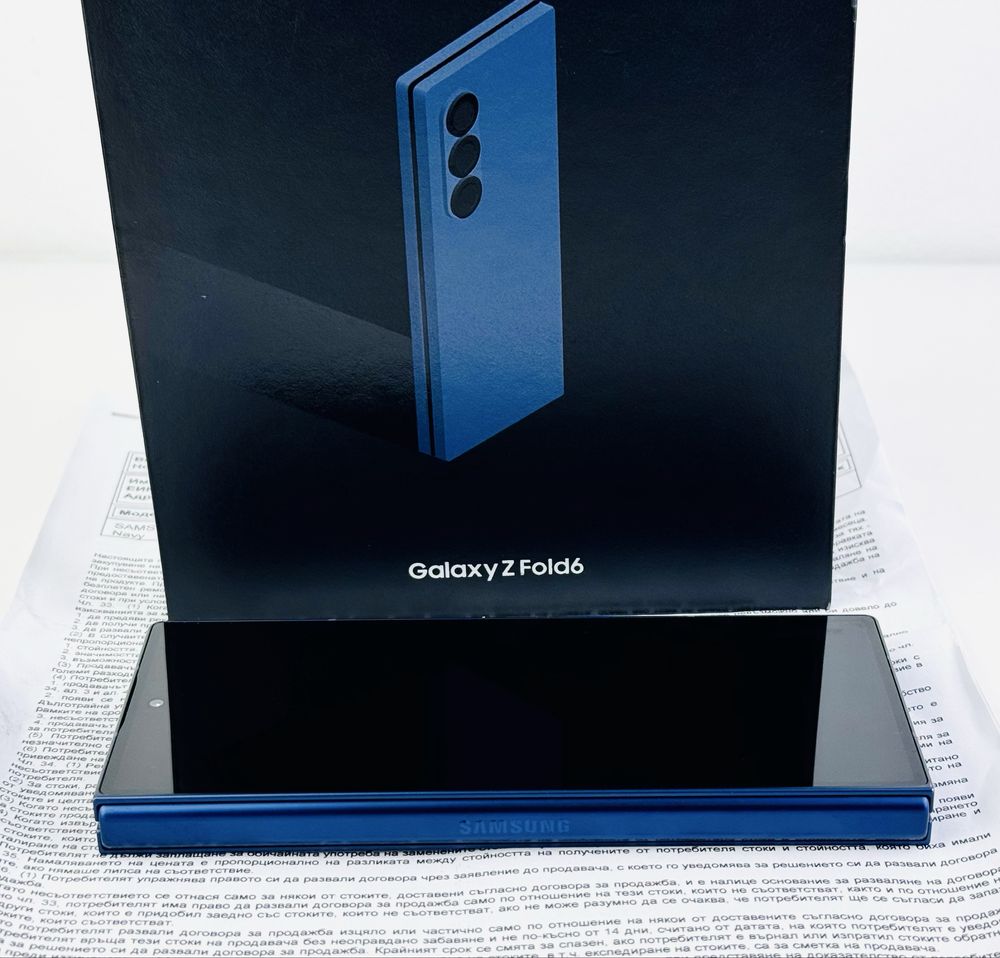 Samsung Galaxy Z Fold 6 5G 256GB 12RAM Navy Перфектен! 3г. Гаранция!