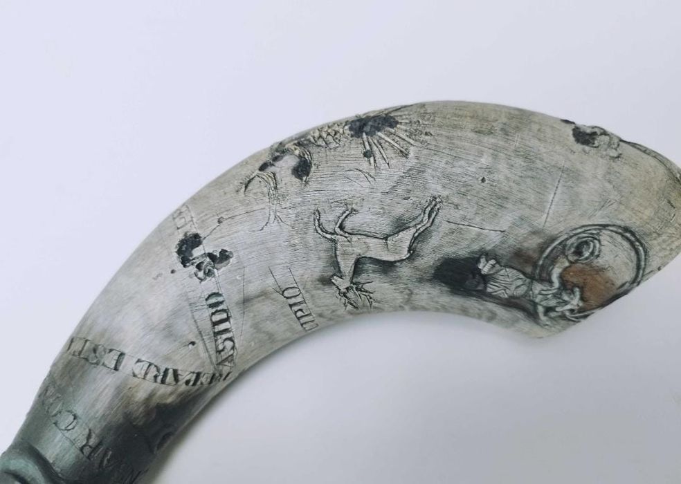 Vechi Corn viking de baut sau decor , Vanatoare