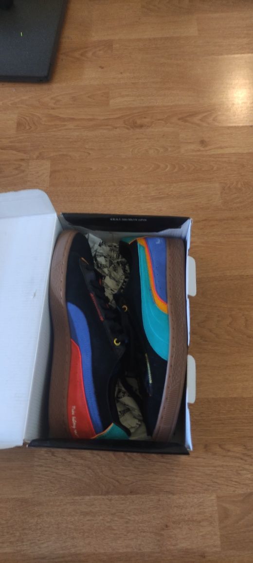 Puma Suede black fives 44.5