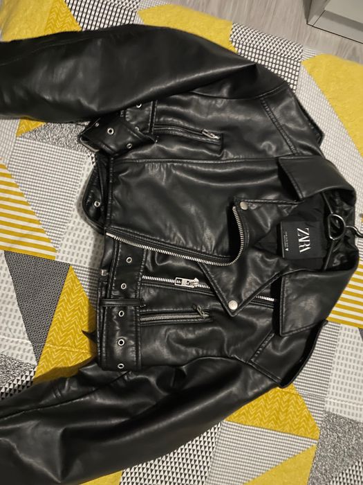 Кожено яке-ZARA Хс