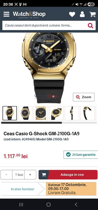 Ceas Casio G-Shock nou-nouț