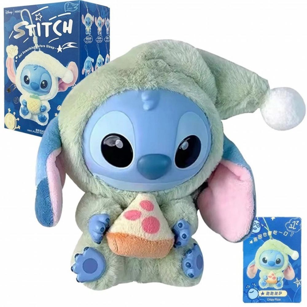Сладка изненада с Miniso Stitch в пижама колекционерска фигурка 15 см