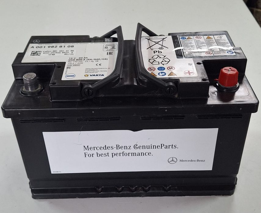 Acumulator / baterie originala Mercedes AGM 80Ah - 800 A, nou