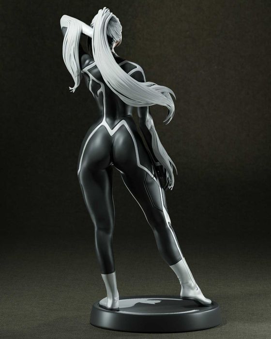 Figurina 3D din Rășină - Black Cat - Detalii Excepționale